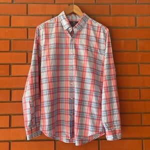 VINEYARD VINE'S Men's Slim Fit Whale Long Sleeve Button Down Plaid Shirt Size M